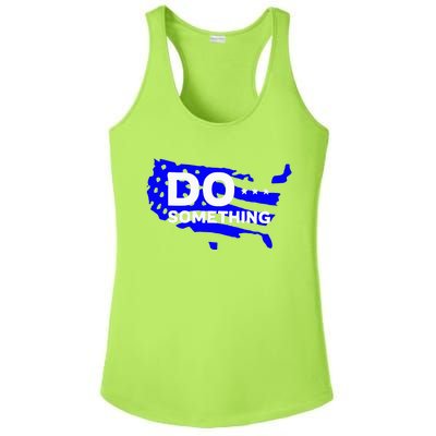 Do Something Obama Michelle Flag Ladies PosiCharge Competitor Racerback Tank