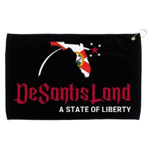 DeSantisLand State of Liberty Florida Map FL Flag patriotic Grommeted Golf Towel