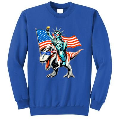 Dino Statue Of Liberty 4th Of July Sweatshirt