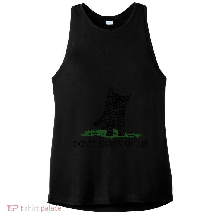 DonT Snack On Me Yellow Cat TheyRe Eating Pets Funny Trump Ladies PosiCharge Tri-Blend Wicking Tank