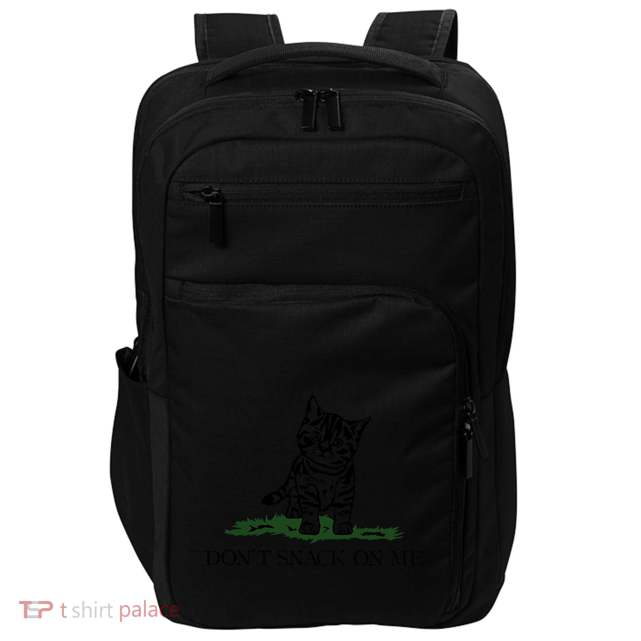 DonT Snack On Me Yellow Cat TheyRe Eating Pets Funny Trump Impact Tech Backpack