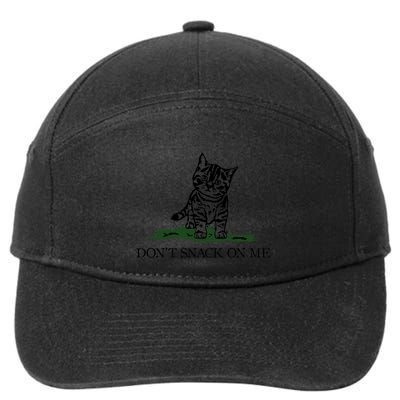 DonT Snack On Me Yellow Cat TheyRe Eating Pets Funny Trump 7-Panel Snapback Hat