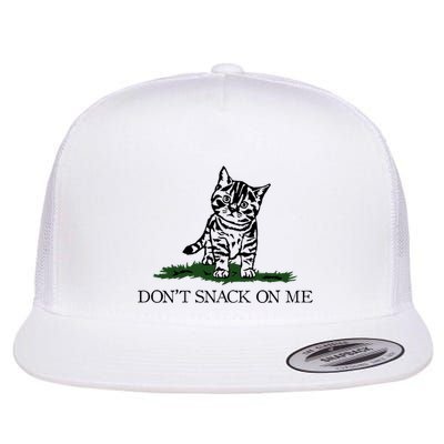 DonT Snack On Me Yellow Cat TheyRe Eating Pets Funny Trump Flatbill Hat