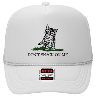 DonT Snack On Me Yellow Cat TheyRe Eating Pets Funny Trump Trucker Hat