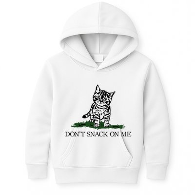 DonT Snack On Me Yellow Cat TheyRe Eating Pets Funny Trump Kids Hoodie