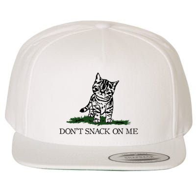 DonT Snack On Me Yellow Cat TheyRe Eating Pets Funny Trump Wool Snapback Cap