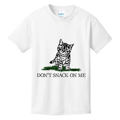 DonT Snack On Me Yellow Cat TheyRe Eating Pets Funny Trump Kids T-Shirt