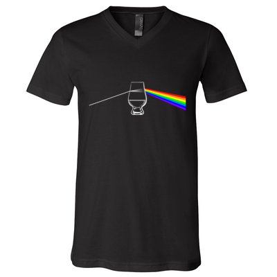 Dark Side Of The Glen Whiskey Bourbon Lover Drinker V-Neck T-Shirt