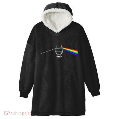 Dark Side Of The Glen Whiskey Bourbon Lover Drinker Hooded Wearable Blanket