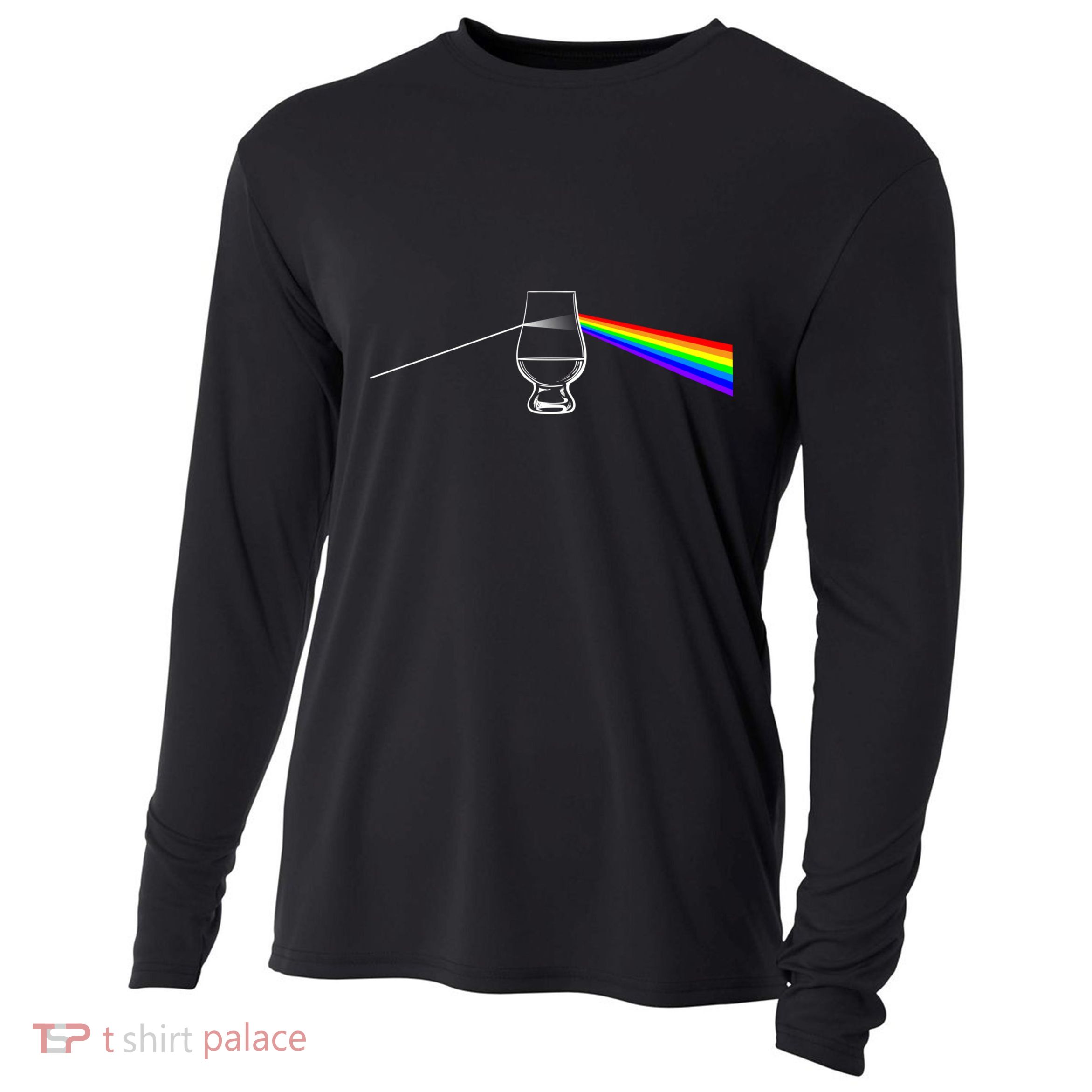 Dark Side Of The Glen Whiskey Bourbon Lover Drinker Cooling Performance Long Sleeve Crew