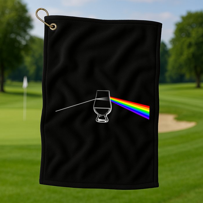 Dark Side Of The Glen Whiskey Bourbon Lover Drinker Golf Towel