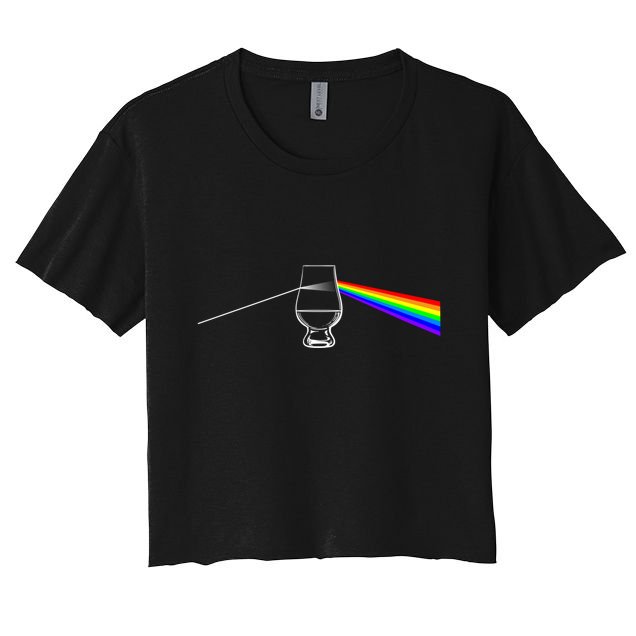 Dark Side Of The Glen Whiskey Bourbon Lover Drinker Crop Top