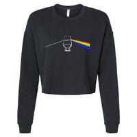 Dark Side Of The Glen Whiskey Bourbon Lover Drinker Cropped Pullover Crew