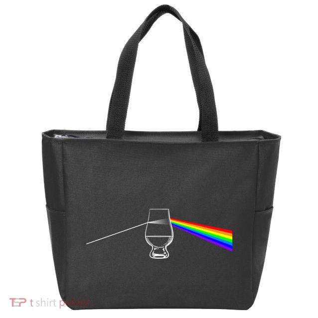 Dark Side Of The Glen Whiskey Bourbon Lover Drinker Zip Tote Bag