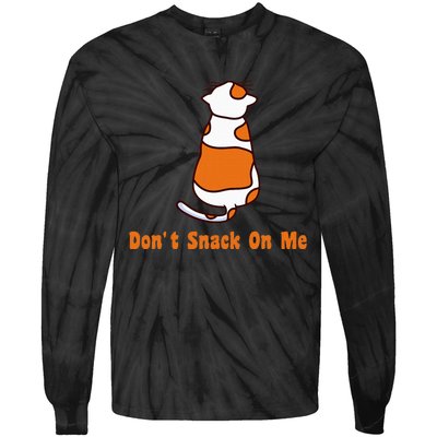 DonT Snack On Me Immigrants Not Eating Pets Cats Kamala 24 Tie-Dye Long Sleeve Shirt