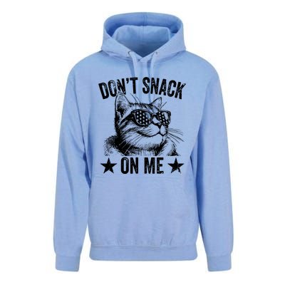 DonT Snack On Me Funny Cat Unisex Surf Hoodie