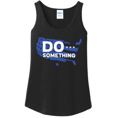 Do Something Obama Michelle Flag Ladies Essential Tank