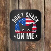 DonT Snack On Me Funny Cat Meme Coaster