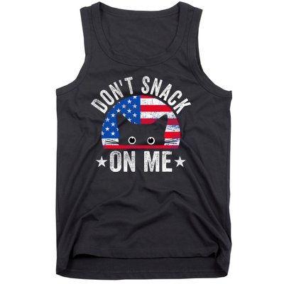 DonT Snack On Me Funny Cat Meme Tank Top