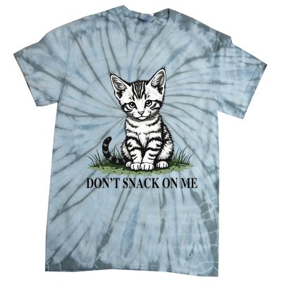 DonT Snack On Me Funny Cat Eating Dogs Cats Tie-Dye T-Shirt