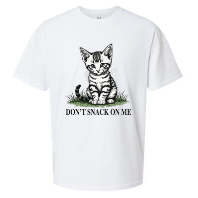 DonT Snack On Me Funny Cat Eating Dogs Cats Sueded Cloud Jersey T-Shirt