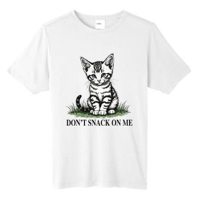 DonT Snack On Me Funny Cat Eating Dogs Cats Tall Fusion ChromaSoft Performance T-Shirt