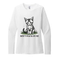 DonT Snack On Me Funny Cat Eating Dogs Cats Womens CVC Long Sleeve Shirt