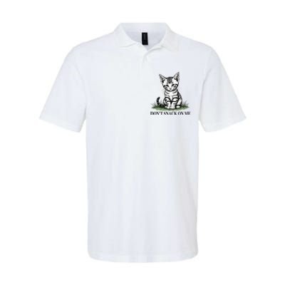 DonT Snack On Me Funny Cat Eating Dogs Cats Softstyle Adult Sport Polo