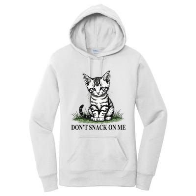 DonT Snack On Me Funny Cat Eating Dogs Cats Women's Pullover Hoodie