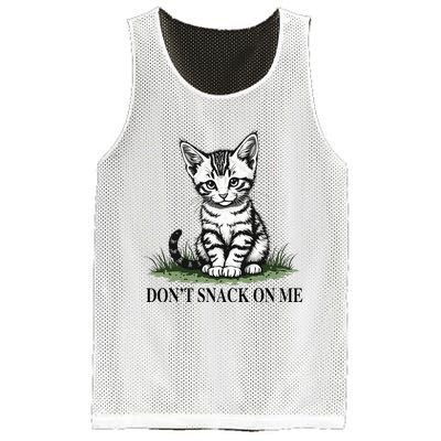 DonT Snack On Me Funny Cat Eating Dogs Cats Mesh Reversible Basketball Jersey Tank