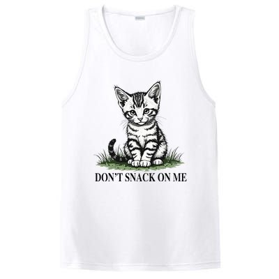 DonT Snack On Me Funny Cat Eating Dogs Cats PosiCharge Competitor Tank