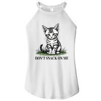 DonT Snack On Me Funny Cat Eating Dogs Cats Women's Perfect Tri Rocker Tank