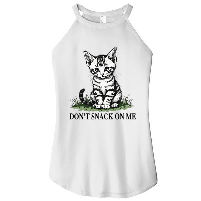 DonT Snack On Me Funny Cat Eating Dogs Cats Women's Perfect Tri Rocker Tank