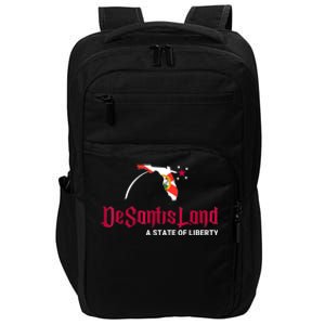 DeSantisLand State Of Liberty Florida Map FL Flag Patriotic Impact Tech Backpack