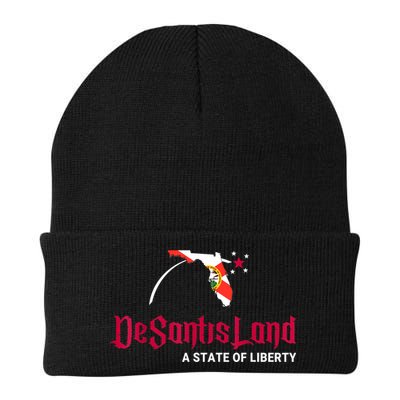 DeSantisLand State Of Liberty Florida Map FL Flag Patriotic Beanie