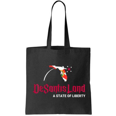 DeSantisLand State Of Liberty Florida Map FL Flag Patriotic Bag