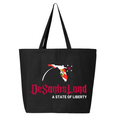 DeSantisLand State Of Liberty Florida Map FL Flag Patriotic 25L Jumbo Tote