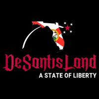 DeSantisLand State Of Liberty Florida Map FL Flag Patriotic Zip Tote Bag