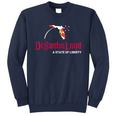 DeSantisLand State Of Liberty Florida Map FL Flag Patriotic Sweatshirt