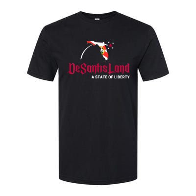 DeSantisLand State Of Liberty Florida Map FL Flag Patriotic Softstyle CVC T-Shirt