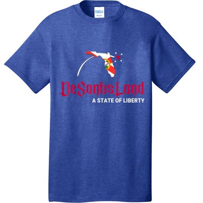 DeSantisLand State Of Liberty Florida Map FL Flag Patriotic T-Shirt