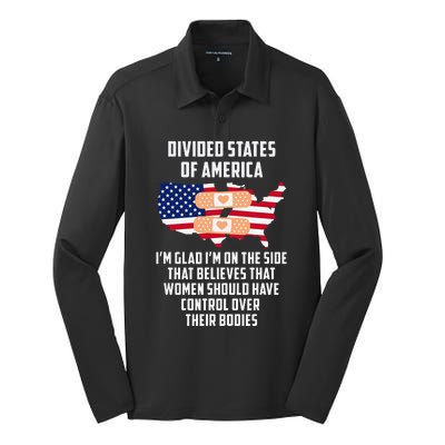 Divided States Of America Silk Touch Performance Long Sleeve Polo