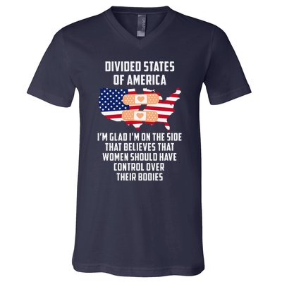 Divided States Of America V-Neck T-Shirt