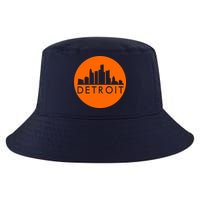 Detroit Simple Orange Logo Front And Back Cool Comfort Performance Bucket Hat