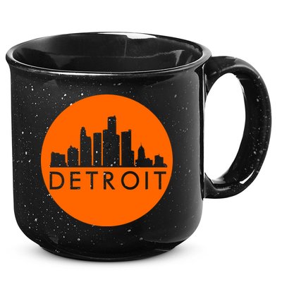 Detroit Simple Orange Logo 15oz Campfire Ceramic Mug
