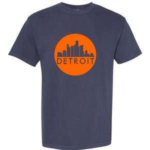 Detroit Simple Orange Logo Garment-Dyed Heavyweight T-Shirt