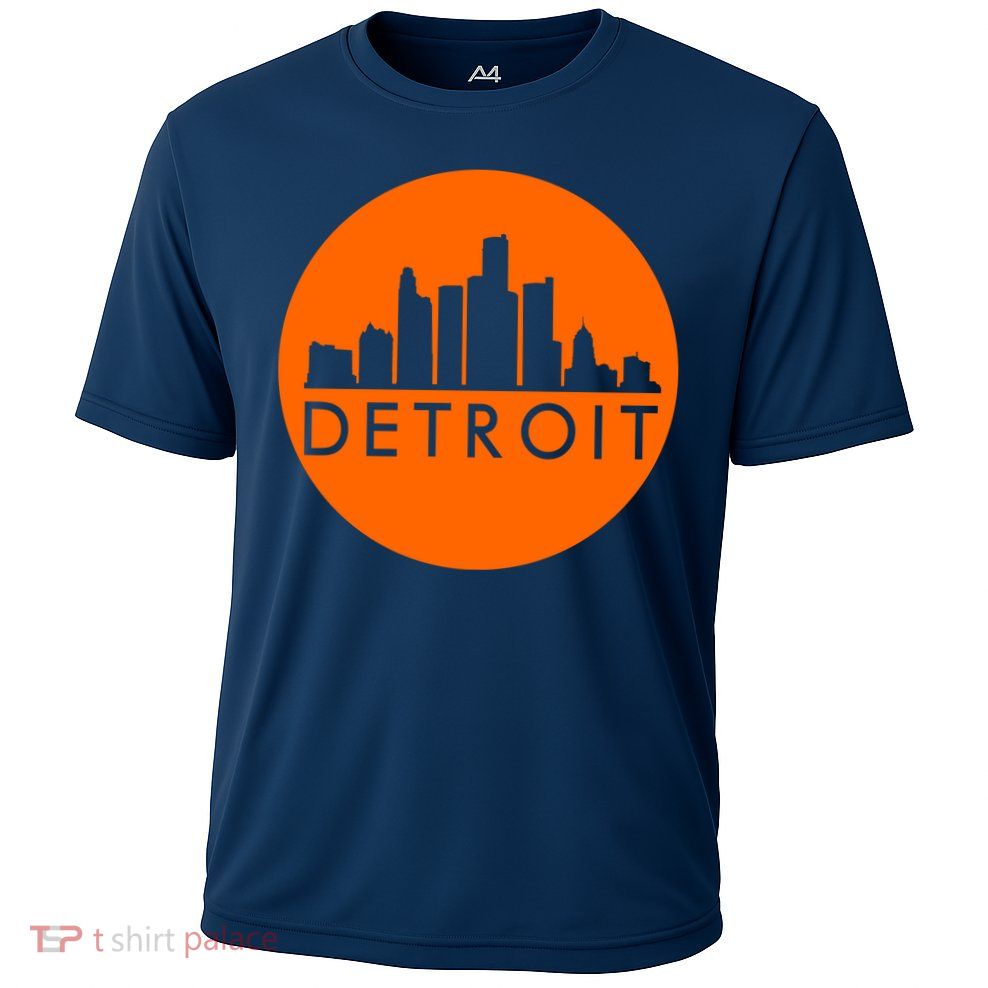 Detroit Simple Orange Logo Performance Shirt