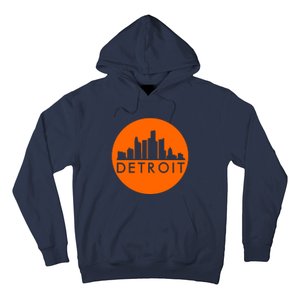 Detroit Simple Orange Logo Hoodie