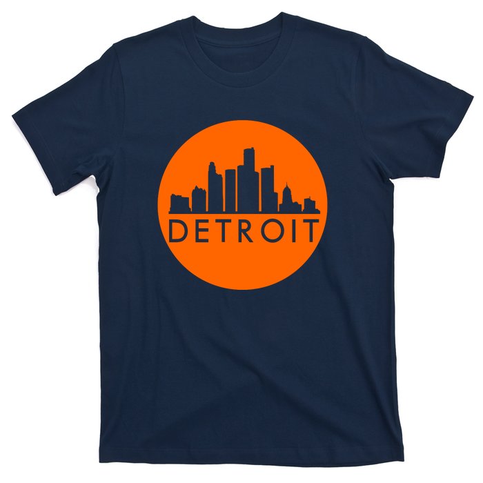 Detroit Simple Orange Logo T-Shirt