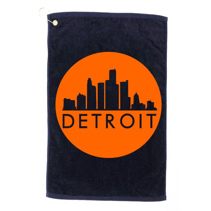 Detroit Simple Orange Logo Golf Towel